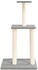 vidaXL Cat tree with sisal scratching posts 85,5 cm light grey (171739)
