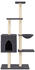 vidaXL Cat tree with sisal scratching posts 145 cm dark grey (172096)