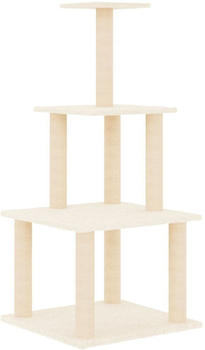 vidaXL Cat tree with sisal scratching posts 111 cm cream (171732)