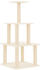 vidaXL Cat tree with sisal scratching posts 111 cm cream (171732)