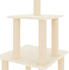 vidaXL Cat tree with sisal scratching posts 111 cm cream (171732)