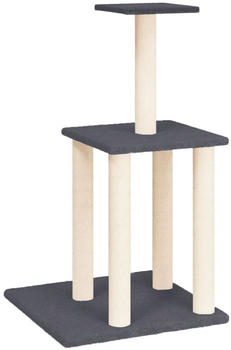 vidaXL Cat tree with sisal scratching posts 85,5 cm dark grey (171740)