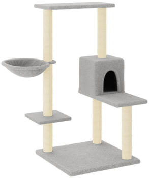 vidaXL Cat tree with sisal scratching posts 95 cm light grey (172074)