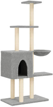 vidaXL Cat tree with sisal scratching posts 145 cm light grey (172095)