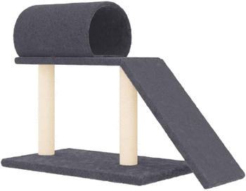 vidaXL Cat tree with tunnel and ladder 55,5 cm dark grey (171791)