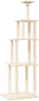 vidaXL Cat tree with sisal scratching posts 183 cm cream (171744)