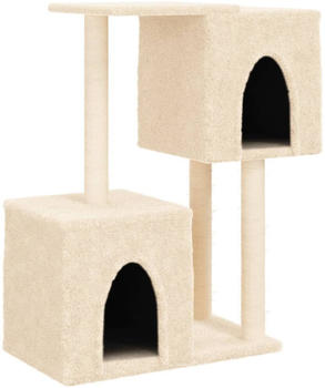 vidaXL Cat tree with sisal scratching posts 86 cm cream (172100)