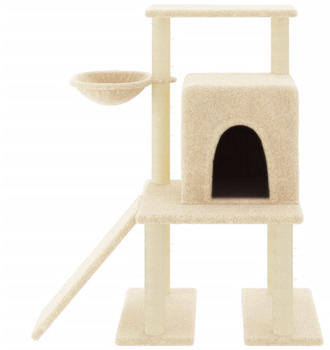 vidaXL Cat tree with sisal scratching posts 96,5 cm cream (172076)