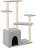vidaXL Cat tree with sisal scratching posts 107,5 cm light grey (172071)