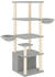 vidaXL Cat tree with sisal scratching posts 147 cm light grey (171781)
