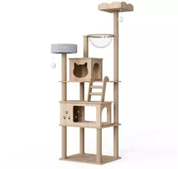 Mondeer Wooden cat tree 185 cm