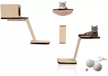 Rohrschneider Katzen Kletterwand 8-teilig (01001.000)