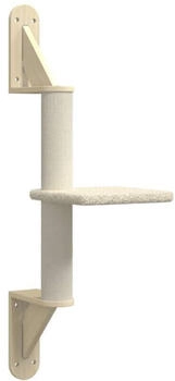 vidaXL Kratzbaum mit Kratzs&auml;ule Wandmontage creme 85,5cm (172392)