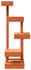vidaXL Cat Tree Solid Wood Pine 45,5x49x103 cm brown (847132)