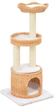 vidaXL Cat Tree with sisal scratching post willow wood natural (170728)