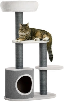Pawhut Kratzbaum grau Spanplatte B/H/L: ca. 30,5x98x55,5 cm