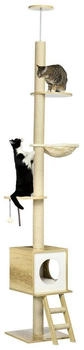 Pawhut Kratzbaum braun Spanplatte B/H/L: ca. 40x40x260 cm