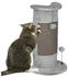 Pawhut Kratzbaum Katzenkratzbaum Kratzbaum Kratzsäule mit Kratzball Indoor Grau 34B x 25.5T x 58H cm