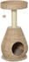 Pawhut Katzenbaum Kratzbaum mit Katzenhöhle Sisal Höhe 82,5 cm Plüsch Gelb