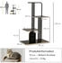 Pawhut Kratzbaum schwarz Spanplatte B/H/L: ca. 48x128x85 cm