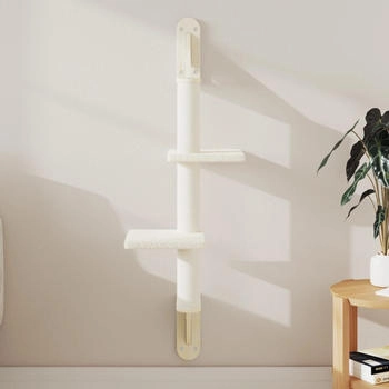 vidaXL Kratzbaum mit Kratzs&auml;ule Wandmontage creme 108cm (172410)