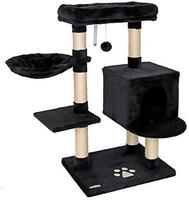 Lionto Kratzbaum 93 Cm Mit H&ouml;hle, Liegemulde, Spielball & Sisalst&auml;mmen, Kompakter