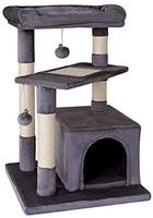 lionto Katzenkratzbaum 75 cm mit H&ouml;hle, Liegebett & Sisalfl&auml;che, kompakt &...