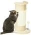 Pawhut Kratzbaum kleiner Katzenkratzbaum mit Kratzball Katzenmöbel Indoor Cremeweiß 34B x 25.5T x 58H cm