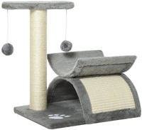 Pawhut - Kratzbaum Klein Katzenkratzbaum Spielbaum Kratzstamm F&uuml;r Katzen Mit