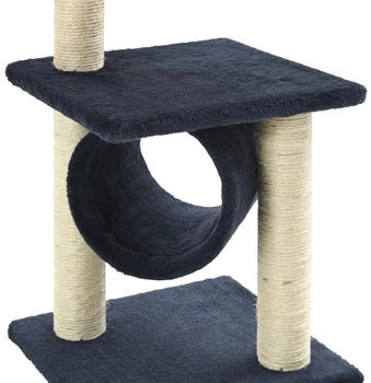 vidaXL Katzen-Kratzbaum Sisal 65 cm Dunkelblau