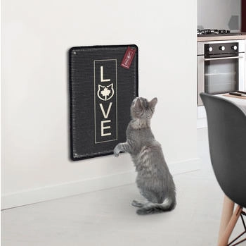 CanadianCat Kratzteppich 40x60cm mit Wandbefestigung anthrazit