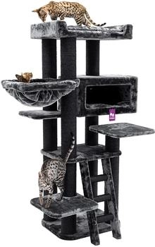 PetRebels Maine Coon Kratzbaum Estate 170 cm XXL schwarz