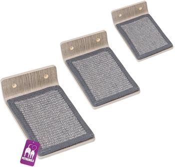 PetRebels Kletterwand Katzentreppe Wand Step 25 (3-er Set) Eiche-Altgrau