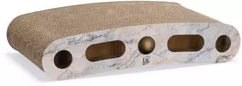 Designed by Lotte Karton Kratzspielzeug Suvi ca. 46 x 25 x 9 cm Karton mit Spielbällen und Katzenminze beige und braun