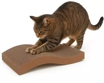 Flamingo für Katzen beidseitig verwendbar mit Catnip für mehr Spielspaß 47 x 25 x 5,5 cm aus recycelbarem Karton Katzen Kwano