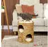 Pawhut Stahl Wasserhyazinthe Braun 40L x 40B x 50H cm