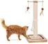 CanadianCat | Kratzstamm für Katzen Charly mit Spielzeug interaktives Katzenspielzeug selbstbeschäftigung mit 60cm-hoher | ca. 29 x 29 x 65 cm