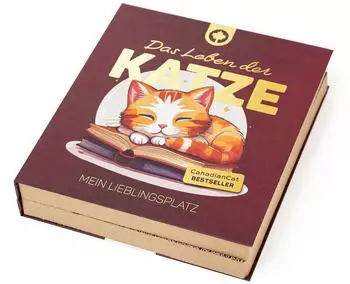 CanadianCat | Kratzpappe mit Zwei Kratzflächen Katzen Buchdesign 56 x 31 x 3,2 cm