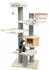 CanadianCat | Avery XXL beige-anthrazit 186cm Massivholz Katzenbaum mit Katzenhaus & Hängematten für große Katzen stabil & Kratzfest 75 x 56 x 186 cm