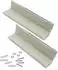 Spetebo Kratzbrett 2-seitig Sisal und Plüsch 50x22cm, 2er-Set (49073)