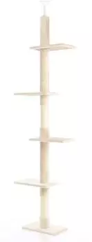 Wiltec Fudajo Kratzbaum deckenhoch 230-276 cm beige