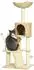 Pawhut Katzen 116 cm Katzenbaum mit Katzenhöhle Katzenbett Indoor Kletterturm mit Spielball Plüsch für Katzen bis