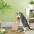 Pawhut 54 cm Hoch Kratzstamm mit Spielball Sisal- Katzenbaum für kleine Katzen Katzen Cremeweiß