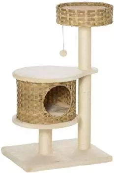 Pawhut Rattan mit Platform