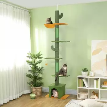 Pawhut Katzenbaum Spanplatte Polyester