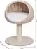 Dehner Kratzbaum Boris, Plüsch/Sisal/Rattan, beige/weiß, 43x62x43cm (5187802)