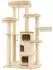 Costway Katzenbaum 173cm deckenhoch, 3 Katzenhöhlen, beige (PV10091BE+)