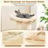 Costway Katzenbaum 173cm deckenhoch, 3 Katzenhöhlen, beige (PV10091BE+)