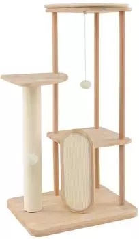 Costway Kratzbaum mehrstöckig, Sisal, 112cm (BH32335DE)