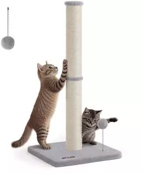 Feandrea Kratzsäule 85cm, Sisal, 7cm Stamm, taubengrau (PCT-85L)